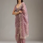 Purple Zariwork Art Silk Saree